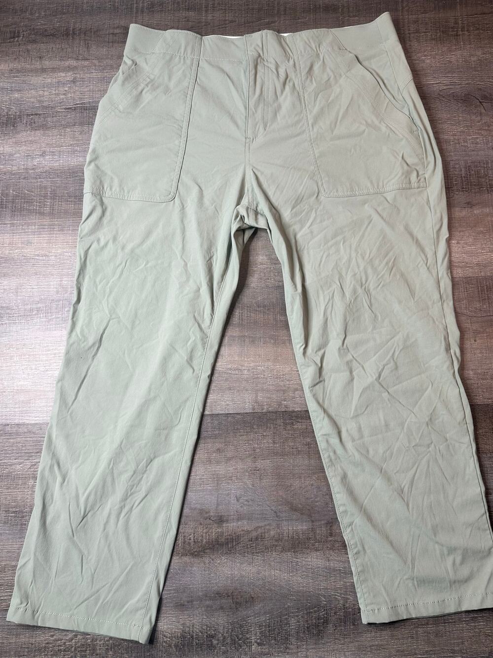 Eddie Bauer Womens Mint Green Travex Hiking Joggers Pants Activewear 12